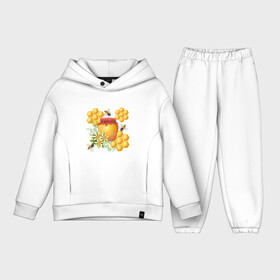Детский костюм хлопок Oversize с принтом Пчелки и мёд ,  |  | здоровье | мед | насекомые | природа | пчелы | цветы