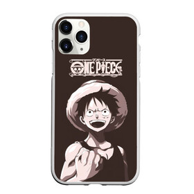 Чехол для iPhone 11 Pro матовый с принтом One Piece | Манки Д. Луффи , Силикон |  | anime | manga | monkey d. luffy | one piece | аниме | большой куш | ван пис | вон пис | капитан | король пиратов | луси | луфи | луффи | луффи но уми | луффи таро | манга | манки д. луффи | мугивара | пират | пятый император