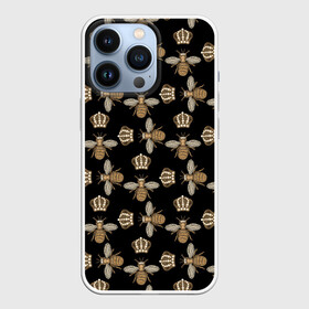 Чехол для iPhone 13 Pro с принтом Королевы осы ,  |  | Тематика изображения на принте: абстракция | королева | корон | оса | осы | паттерн | пчела | пчелы | текстуры | узоры