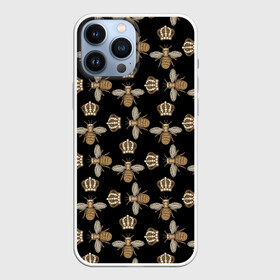 Чехол для iPhone 13 Pro Max с принтом Королевы осы ,  |  | абстракция | королева | корон | оса | осы | паттерн | пчела | пчелы | текстуры | узоры