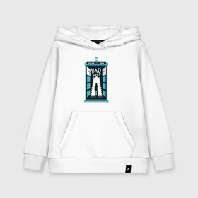 Детская толстовка хлопок с принтом Tardis - Bad Wolf , 100% хлопок | Круглый горловой вырез, эластичные манжеты, пояс, капюшен | doctor who | future | space | tardis | time | будка | будущее | время | галактика | доктор кто | космос | машина времени | наука | приключения | пространство | профессор | прошлое | сериал | тардис | телепорт | ученый | фа