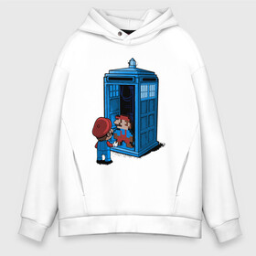 Мужское худи Oversize хлопок с принтом Tardis Mario , френч-терри — 70% хлопок, 30% полиэстер. Мягкий теплый начес внутри —100% хлопок | боковые карманы, эластичные манжеты и нижняя кромка, капюшон на магнитной кнопке | Тематика изображения на принте: doctor who | future | space | tardis | time | будка | будущее | время | галактика | доктор кто | космос | марио | машина времени | наука | приключения | пространство | профессор | прошлое | сериал | тардис | телепорт | уче