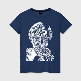 Женская футболка хлопок с принтом Andy Warhol self-portrait , 100% хлопок | прямой крой, круглый вырез горловины, длина до линии бедер, слегка спущенное плечо | andy warhol | art | celebrity | face | legend | pop art | автопортрет | знаменитость | искусство | легенда | лицо | поп арт | энди уорхол