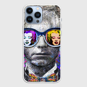 Чехол для iPhone 13 Pro Max с принтом Andy Warhol (Энди Уорхол) ,  |  | Тематика изображения на принте: andy warhol | warhol | бабочка | берюзовая | бирюзовая мэрилин | галстук бабочка | картина | мерелин | мерлин | мэрелин | мэрилин | очки | портрет | уорхол | энди уорхол | эндрю уорхол