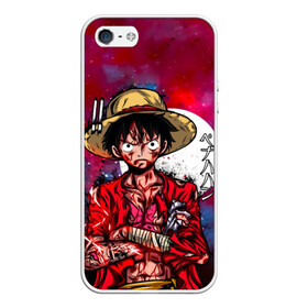 Чехол для iPhone 5/5S матовый с принтом Луффи One Piece. Большой куш , Силикон | Область печати: задняя сторона чехла, без боковых панелей | anime | manga | monkey d. luffy | one piece | аниме | большой куш | ван пис | вон пис | капитан | король пиратов | луси | луфи | луффи | луффи но уми | луффи таро | манга | манки д. луффи | мугивара | пират | пятый император