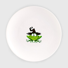 Тарелка с принтом Ведьмина лягушка , фарфор | диаметр - 210 мм
диаметр для нанесения принта - 120 мм | ведьмина лягушка | жаба | колпак | лягушка | шляпа