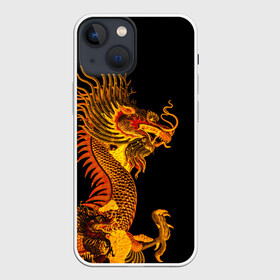 Чехол для iPhone 13 mini с принтом Золотой китайский дракон ,  |  | азиатский дракон | дракон | золотой | золотой азиатский дракон | золотой дракон | золотой китайский дракон | золотой японский дракон | китайский дракон | японский дракон