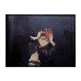 Обложка для студенческого билета с принтом Черный клевер , натуральная кожа | Размер: 11*8 см; Печать на всей внешней стороне | anime | black clover | аниме | аста | буракку куро:ба | гримуар | манга | пятилистник | черный клевер