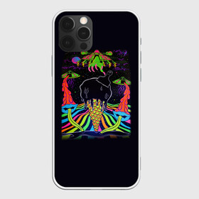 Чехол для iPhone 12 Pro Max с принтом Психоделика НЛО , Силикон |  | pop art | арт | инопланетяне | космос | летающая тарелка | мороженное | нло | ногти | психодел | психоделика | радуга | рука