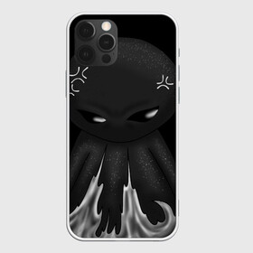 Чехол для iPhone 12 Pro Max с принтом Ом ном ном , Силикон |  | black | dark | gothic | gray | monochrome | mork2028 | shadow | гнев | готический | злость | монохромный | морк2028 | подгорает | полыхает | тёмный | тень | тьма | чёрно белый