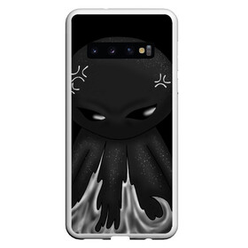 Чехол для Samsung Galaxy S10 с принтом Ом ном ном , Силикон | Область печати: задняя сторона чехла, без боковых панелей | black | dark | gothic | gray | monochrome | mork2028 | shadow | гнев | готический | злость | монохромный | морк2028 | подгорает | полыхает | тёмный | тень | тьма | чёрно белый