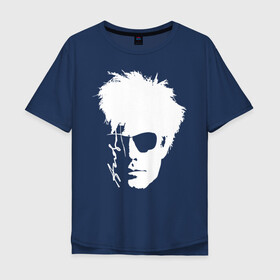 Мужская футболка хлопок Oversize с принтом Andy Warhol , 100% хлопок | свободный крой, круглый ворот, “спинка” длиннее передней части | andy warhol | art | legend | pop art | portrait | signature | искусство | легенда | подпись | поп арт | портрет | энди уорхол