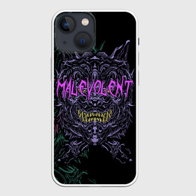 Чехол для iPhone 13 mini с принтом MALEVOLENT   ANGRY DOG ,  |  | angry dog | готический | дог | животные | зверь | злая собака | зубы | клыки | монстр | оскал | пасть | пес | челюсть