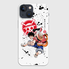 Чехол для iPhone 13 mini с принтом Луффи пират Соломенной Шляпы | One Piece ,  |  | anime | manga | monkey d. luffy | one piece | аниме | большой куш | ван пис | вон пис | капитан | король пиратов | луси | луфи | луффи | луффи но уми | луффи таро | манга | манки д. луффи | мугивара | пират | пятый император