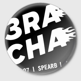 Значок с принтом 3RACHA ,  металл | круглая форма, металлическая застежка в виде булавки | 3racha | bts | ikon | kpop | кейпоп | корейская музыка | корея | кпоп | поп