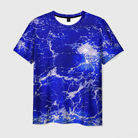 Мужская футболка 3D с принтом Морские волны! , 100% полиэфир | прямой крой, круглый вырез горловины, длина до линии бедер | Тематика изображения на принте: гавайи. | море | океан | отдых | пляж | спокойствие | штиль