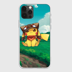 Чехол для iPhone 12 Pro Max с принтом Пикачу летчик , Силикон |  | anime | picachu | pikachu | аниме | милый | пика | пикачу | покебол | покемон