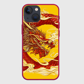 Чехол для iPhone 13 mini с принтом Китайский Дракон, China Dragon ,  |  | chinese dragon | dhina dragon | dragon | азиатский дракон | восточный дракон | дракон | китайские драконы | китайский дракон | красный дракон | традиционный китайский дракон | японский дракон