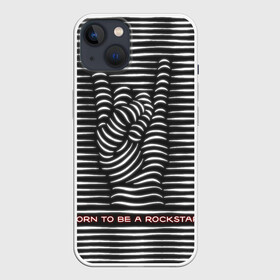 Чехол для iPhone 13 с принтом Рождён быть Рок Звездой ,  |  | born to be rockstar | rock | rockstar | рок | рокзвезда | рокстар