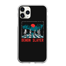 Чехол для iPhone 11 Pro матовый с принтом Demon slayer , Силикон |  | anime | beatles | kimetsu no yaiba | аниме | анимэ | битлз | клинок рассекающий демонов