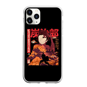 Чехол для iPhone 11 Pro матовый с принтом Tanjirou Kamado , Силикон |  | Тематика изображения на принте: anime | kimetsu no yaiba | аниме | анимэ | клинок рассекающий демонов