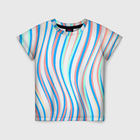 Детская футболка 3D с принтом Морская Лагуна! , 100% гипоаллергенный полиэфир | прямой крой, круглый вырез горловины, длина до линии бедер, чуть спущенное плечо, ткань немного тянется | гавайи. | море | океан | отдых | пляж | спокойствие | штиль