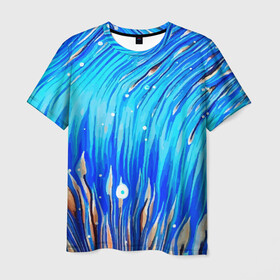 Мужская футболка 3D с принтом Морские водоросли! , 100% полиэфир | прямой крой, круглый вырез горловины, длина до линии бедер | Тематика изображения на принте: гавайи. | море | океан | отдых | пляж | спокойствие | штиль