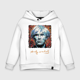 Детское худи Oversize хлопок с принтом Andy Warhol , френч-терри — 70% хлопок, 30% полиэстер. Мягкий теплый начес внутри —100% хлопок | боковые карманы, эластичные манжеты и нижняя кромка, капюшон на магнитной кнопке | Тематика изображения на принте: andy warhol | art | legend | pop art | portrait | signature | искусство | легенда | подпись | поп арт | портрет | энди уорхол