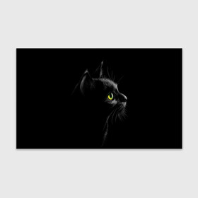 Бумага для упаковки 3D с принтом Черный кот , пластик и полированная сталь | круглая форма, металлическое крепление в виде кольца | Тематика изображения на принте: взгляд | глаза | киса | киска | кот | котик | котяра | профиль | пушистый | усы