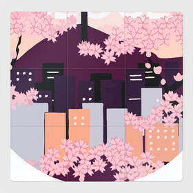 Магнитный плакат 3Х3 с принтом Seoul Tower With Woodblock , Полимерный материал с магнитным слоем | 9 деталей размером 9*9 см | 3racha | bts | bts idol | drake | exid hot pink | ikon | kpop | seoul tower with woodblock style cherry blossoms south korea | sleepy baby wolf | stay gold | кейпоп | корейская музыка | корея | кпоп | поп