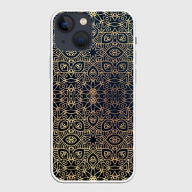 Чехол для iPhone 13 mini с принтом ПерсидСкие Узоры ,  |  | Тематика изображения на принте: абстракция | золотистая | золото | узор | узоры