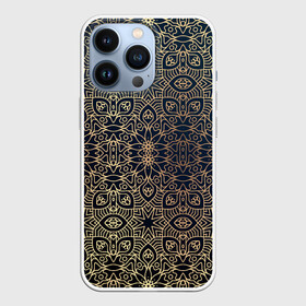 Чехол для iPhone 13 Pro с принтом ПерсидСкие Узоры ,  |  | Тематика изображения на принте: абстракция | золотистая | золото | узор | узоры