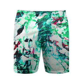Мужские шорты спортивные с принтом Берюза Морской ,  |  | гавайи. | море | океан | отдых | пляж | спокойствие | штиль