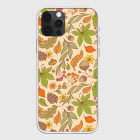 Чехол для iPhone 12 Pro Max с принтом AUTUMN LEAVES , Силикон |  | autumn | cute | fancy | nature