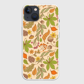 Чехол для iPhone 13 с принтом AUTUMN LEAVES ,  |  | autumn | cute | fancy | nature