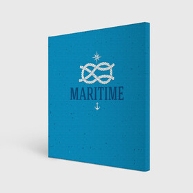 Холст квадратный с принтом Морской ВМФ , 100% ПВХ |  | веревка | вмф | волна | море | морской | моряк | океан | профессия | узел | якорь