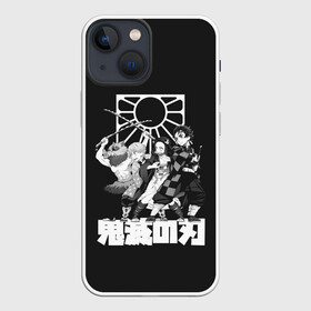 Чехол для iPhone 13 mini с принтом Demon Slayers Team ,  |  | anime | kimetsu no yaiba | аниме | анимэ | клинок рассекающий демонов