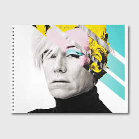 Альбом для рисования с принтом Энди Уорхол | Andy Warhol , 100% бумага
 | матовая бумага, плотность 200 мг. | Тематика изображения на принте: andy warhol | художник | энди уорхол