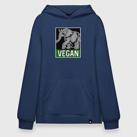 Худи SuperOversize хлопок с принтом Vegan Elephant , 70% хлопок, 30% полиэстер, мягкий начес внутри | карман-кенгуру, эластичная резинка на манжетах и по нижней кромке, двухслойный капюшон
 | elephant | green | greenpaece | nature | sport | vegan | yoga | веган | вегетарианец | гринпис | еда | животные | жизнь | здоровье | зеленый | йога | мир | овощи | пища | планета | природа | растение | слон | спорт | тело | фрукты