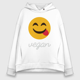 Женское худи Oversize хлопок с принтом Vegan Smile , френч-терри — 70% хлопок, 30% полиэстер. Мягкий теплый начес внутри —100% хлопок | боковые карманы, эластичные манжеты и нижняя кромка, капюшон на магнитной кнопке | Тематика изображения на принте: green | greenpaece | nature | sport | vegan | yoga | веган | вегетарианец | гринпис | еда | животные | жизнь | здоровье | зеленый | йога | мир | овощи | пища | планета | природа | растение | спорт | тело | улыбка | фрукты