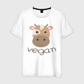 Мужская футболка хлопок с принтом Vegan Cow , 100% хлопок | прямой крой, круглый вырез горловины, длина до линии бедер, слегка спущенное плечо. | cow | green | greenpaece | nature | sport | vegan | yoga | веган | вегетарианец | гринпис | еда | животные | жизнь | здоровье | зеленый | йога | корова | мир | овощи | пища | планета | природа | растение | спорт | тело | фрукты