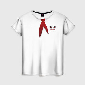 Женская футболка 3D с принтом Пионерский галстук 