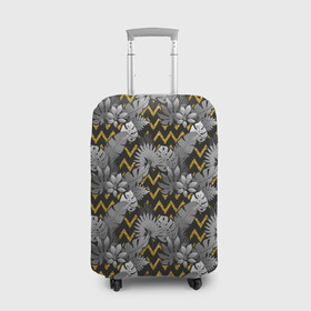 Чехол для чемодана 3D с принтом узоры и цветы , 86% полиэфир, 14% спандекс | двустороннее нанесение принта, прорези для ручек и колес | versace | vip | абстракция | версаче | паттерн | текстуры | узоры