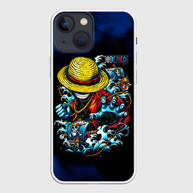 Чехол для iPhone 13 mini с принтом Луффи пират Соломенной Шляпы ,  |  | anime | manga | monkey d. luffy | one piece | аниме | большой куш | ван пис | вон пис | капитан | король пиратов | луси | луфи | луффи | луффи но уми | луффи таро | манга | манки д. луффи | монки | мугивара | пират