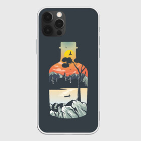 Чехол для iPhone 12 Pro Max с принтом Философия  , Силикон |  | бутылка | горы | закат | пейзаж | природа | философия | япония