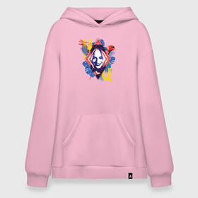 Худи SuperOversize хлопок с принтом Harley Quinn , 70% хлопок, 30% полиэстер, мягкий начес внутри | карман-кенгуру, эластичная резинка на манжетах и по нижней кромке, двухслойный капюшон
 | dc | harley quinn | squad | suicide squad | vdkarsvet | миссия навылет | отряд | харли квинн