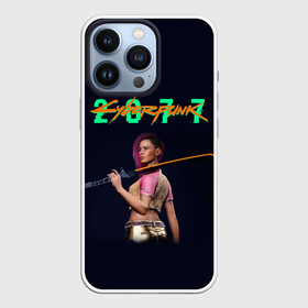 Чехол для iPhone 13 Pro с принтом CYBERPUNK 2077 | КИБЕРПАНК (Z) ,  |  | cd project red | cyberpunk 2077 | demon | keanu reeves | samurai | smile | vi | арасака | ви | демон | киану ривз | киберпанк 2077 | найт сити | самураи | смайл