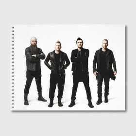 Альбом для рисования с принтом Three Days Grace band , 100% бумага
 | матовая бумага, плотность 200 мг. | alternative | metall | music | rock | three days grace | адам гонтье | альтернатива | металл | музыка | рок | три дэйс грэйс