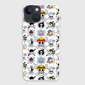 Чехол для iPhone 13 mini с принтом Веселые Роджеры пиратов Соломенной Шляпы ,  |  | anime | manga | monkey d. luffy | one piece | аниме | большой куш | ван пис | вон пис | гол д. роджер | кайдо | король пиратов | луфи | луффи | манга | манки д. луффи | нами | нико робин | пират | портгас д. эйс | ророноа зоро