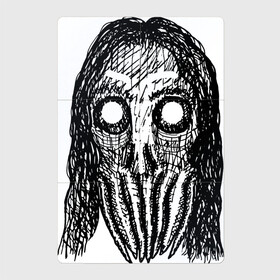 Магнитный плакат 2Х3 с принтом Череп с волосами и щупальцами , Полимерный материал с магнитным слоем | 6 деталей размером 9*9 см | dead | halloween | horror | lovecraft | skull | suspense | witch | zombie